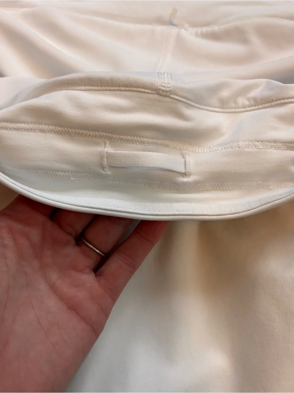 Lululemon Side Pleat High Rise Tennis Skirt in White Sz 10